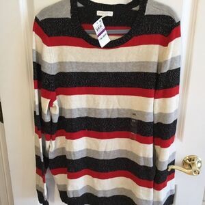 NWT. Charter Club Size XXL. Lurex Metallic Sweater